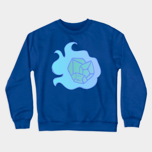 D20 Fire (Ice Edition) Crewneck Sweatshirt by HaloSenpai